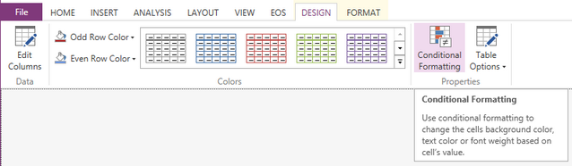 table_conditional_formatting ribbon